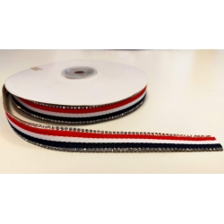 Taśma termo wykończona kryształkami